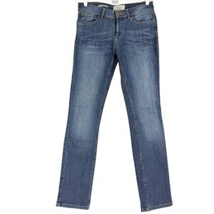 Fat Face Denim Women's Everyday Low Rise Slim Leg Stretch Blue Jeans Size 4R